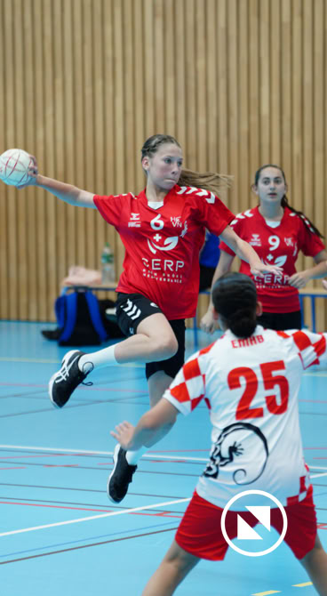Tir en suspension équipe de handball du club de Sierentz