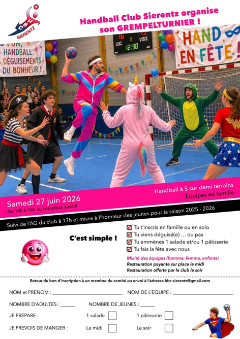 Recherche et Recrutement de joueurs de Handball